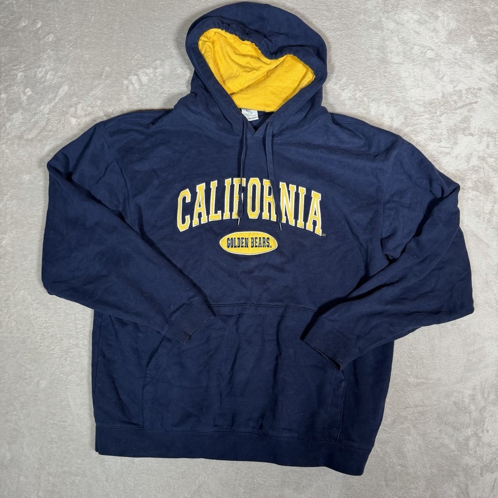 California Golden Bears Hoodie Mens L Campus Drive Cal Berkeley Navy Gold NCAA